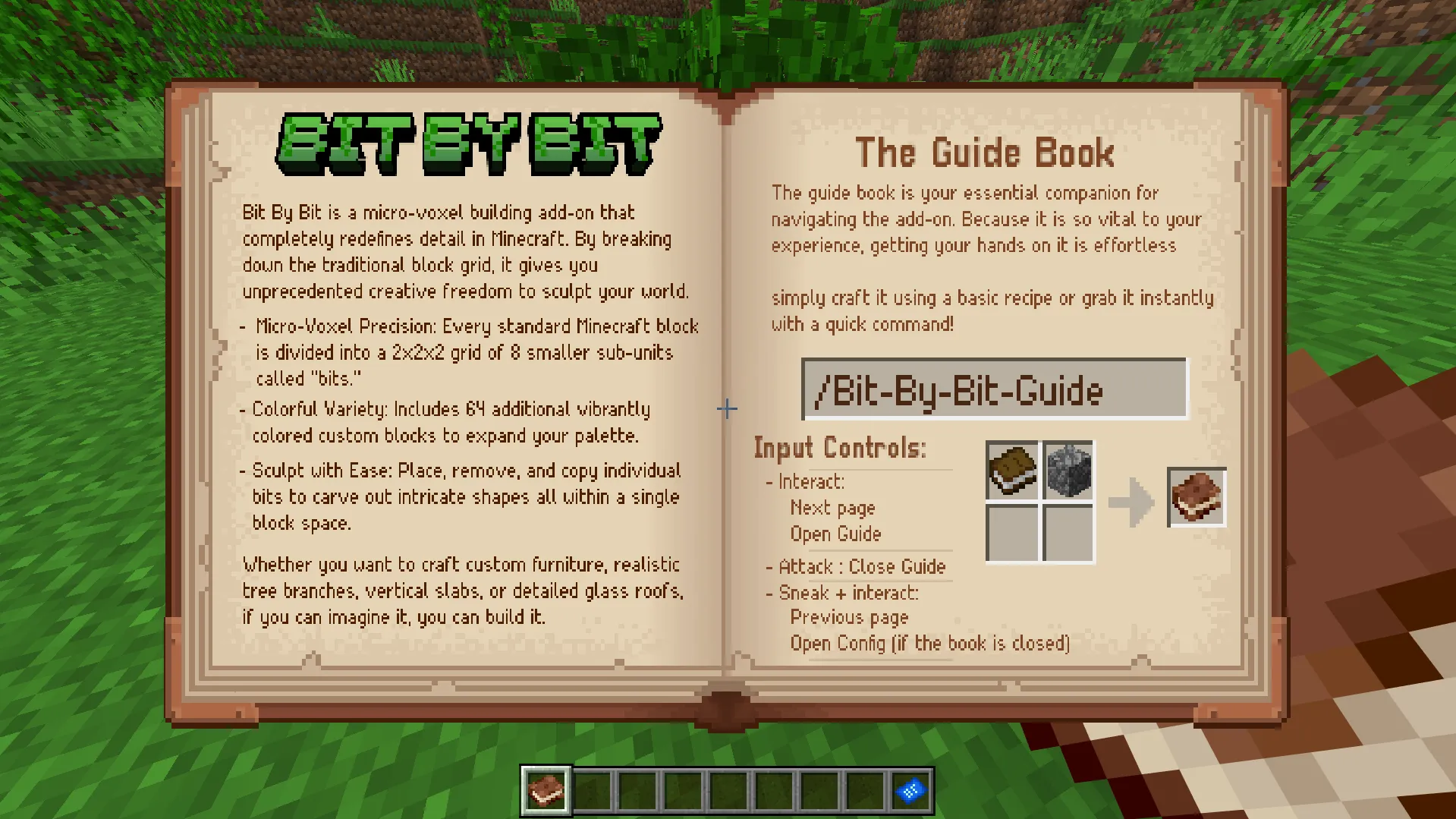 In-game guide UI